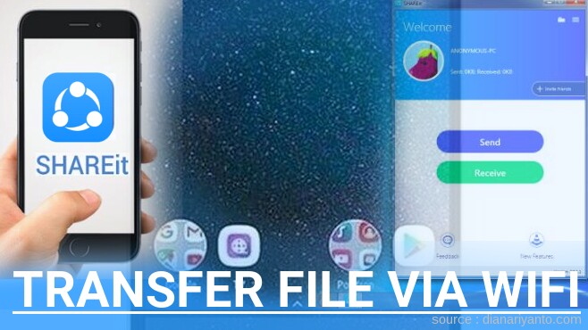 Cara Transfer File via Wifi di Polytron Prime J8 Menggunakan ShareIt Versi Baru