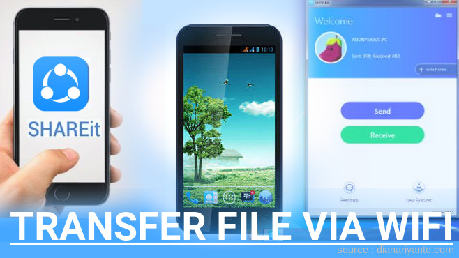 Tips Transfer File via Wifi di Polytron Quadra V5 W7550 Menggunakan ShareIt Versi Baru