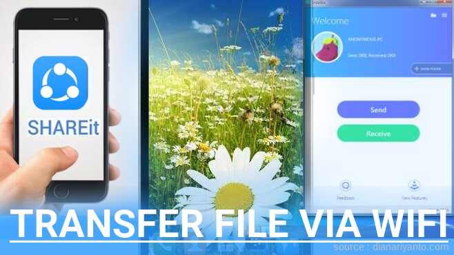 Cara Transfer File via Wifi di Polytron Quadra V7 W8570 Menggunakan ShareIt Versi Baru