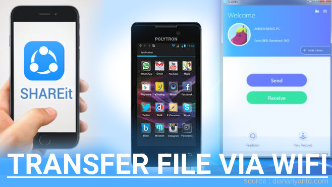 Mengenal Transfer File via Wifi di Polytron R 2401 Menggunakan ShareIt Terbaru