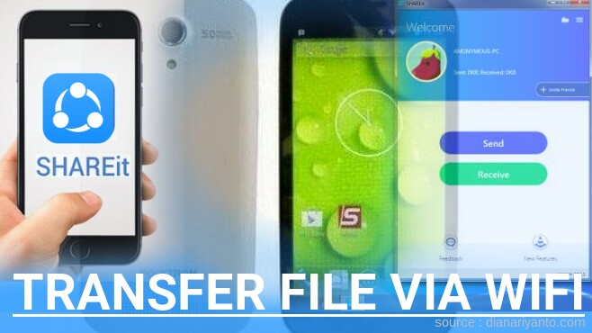 Kirim dan Transfer File via Wifi di Polytron R3450 Menggunakan ShareIt Versi Baru