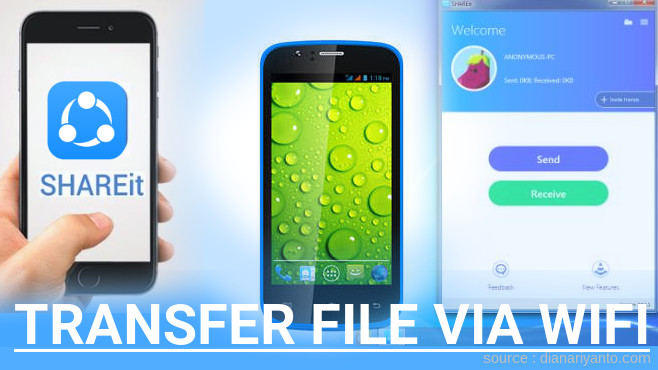 Cara Mudah Transfer File via Wifi di Polytron Rocket Star W6450 Menggunakan ShareIt Terbaru