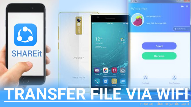 Tips Transfer File via Wifi di Polytron Rocket T3 R2507 Menggunakan ShareIt Terbaru