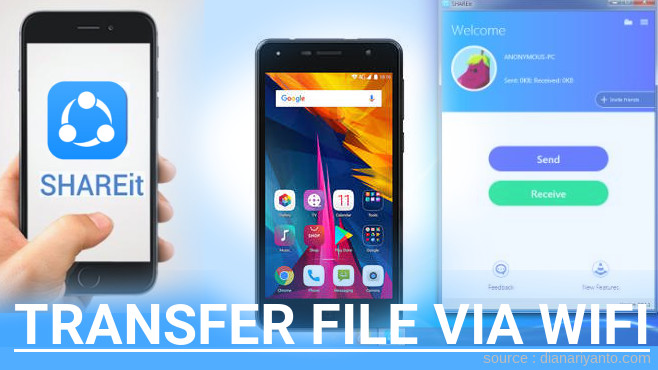 Transfer File via Wifi di Polytron Rocket T6 R2509 Menggunakan ShareIt Versi Baru