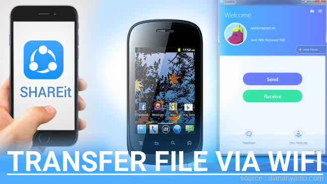 Tips Transfer File via Wifi di Polytron W1320 Menggunakan ShareIt Terbaru