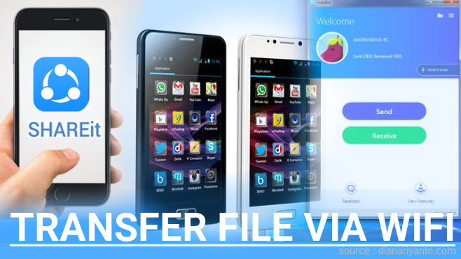Transfer File via Wifi di Polytron W2500 Menggunakan ShareIt Versi Baru