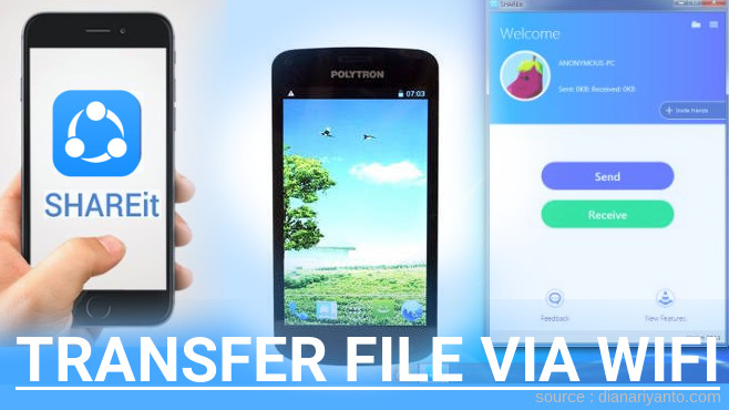 Cara Mudah Transfer File via Wifi di Polytron W7430 Quadra Mini Menggunakan ShareIt Terbaru