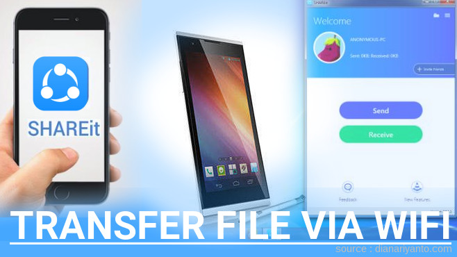 Cara Transfer File via Wifi di Polytron W7530 Menggunakan ShareIt Versi Baru