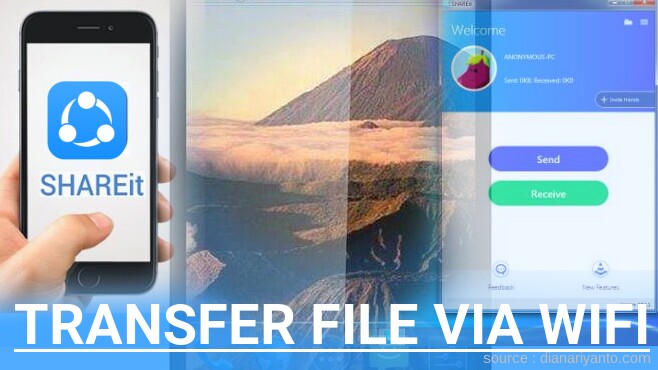 Cara Transfer File via Wifi di Polytron Wizard Crystal W3430 (Single SIM) Menggunakan ShareIt Versi Baru