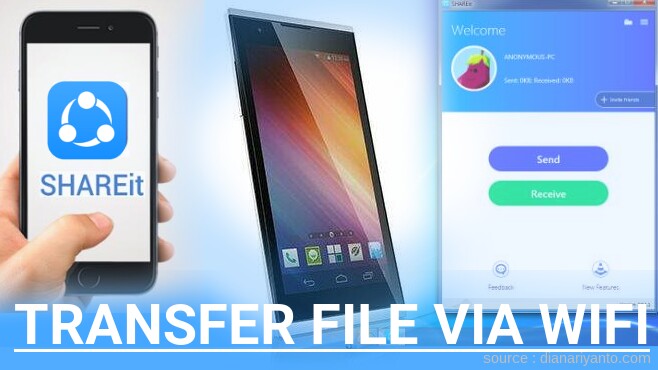Tips Transfer File via Wifi di Polytron Wizard Note W7530 Menggunakan ShareIt Versi Baru