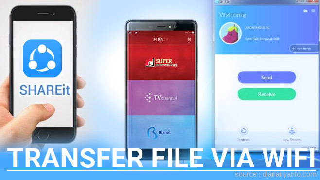 Cara Transfer File via Wifi di Polytron Zap 6 4G551 Menggunakan ShareIt Terbaru